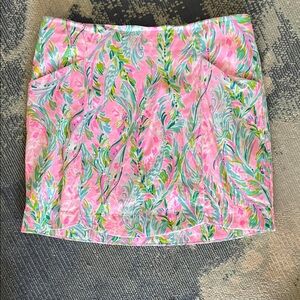 Lilly Pulitzer Pink and Green Mini Skort